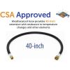 imageFlame King 24inch Propane Thermo Plastic Hose Assembly 38inch ID 38inch MPT X 12inch Female Flare for RVs and Travel Trailers40 Inch