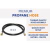 imageFlame King 24inch Propane Thermo Plastic Hose Assembly 38inch ID 38inch MPT X 12inch Female Flare for RVs and Travel Trailers48 Inch