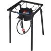 imageFlame King 200000 BTU Propane Burner Gas Stove Heavy Duty Turkey FryerCamp Cooker Portable with Stand Great for Outdoor Cooking Home Brewing ampamp CanningSingle Burner 100K BTU