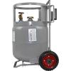 imageFlame King 20LB Empty Propane Tank with Wheels Horizontal ampamp Vertical LP Cylinder with Builtin Gauge for Fire Tables Fire Pits Patio Heaters Barbeques Lunch Trucks Weed Torches ampamp Truck Campers
