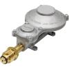 imageFlame King 300000 BTU Horizontal Mounted 2Stage Propane LP Regulator with POL for RVs Vans Trailers Campers 100LB Tanks ASME Tanks Generators300 000 BTU