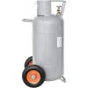 imageFlame King 40LB Empty Propane Tank with Wheels Horizontal ampamp Vertical LP Cylinder with Builtin Gauge for Fire Tables Fire Pits Patio Heaters Barbeques Lunch Trucks Weed Torches ampamp Truck Campers