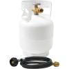 imageFlame King Bundle 5LB Steel Propane Tank Cylinder with OPD Valve  4FT Propane Adapter Hose for Camping Fire Pits Heaters Grills OverlandingSteel Propane Tank Cylinder with Type 1 OPD Valve  4FT Propane Adapter Hose