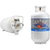 imageFlame King YSN201HZL 20LB Steel Horizontal Propane Tank Cylinder for Fire Pits and Tables Patio Heaters Barbeques RVs and Truck Campers White30Pound