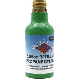 imageFlame King 14lb Empty Refillable Propane Cylinder Tank  Reusable ampamp Transportable  Safe and Legal Refill Option  UL1769 Listed Valve14LB Tank 1PK