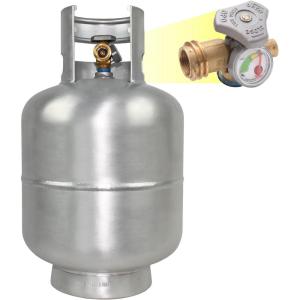 imageFlame King 20LB Aluminum Propane Tank with Gauge ampamp OPD Valve CorrosionResistant and RustFree Lightweight Great for Marine Applications Grills and BBQs Camping Fishing ampamp Outdoor Activities