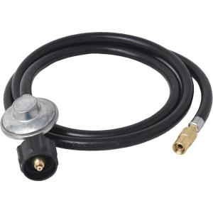 imageFlame King 6FT Propane Adapter Hose ampamp Regulator for 20LB Tank for 17quot22quot Blackstone Tabletop Grill Griddle Weather Resistant ampamp Corrosion Resistant