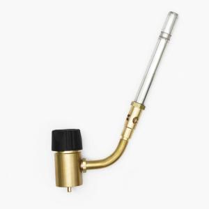 imageFlame King YSNAX1023CGA High Intensity Propane Torch Head with Ultra Swirl Flame for Soldering Brazing Plumbing Lighting CharcoalFire Pits Compatible with 1LB Cylinders MAPP and MAPPRORotating Torch  Manual Ignition
