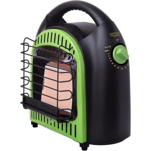 imageFlame King YSNCHS10 10000 BTU Propane Space Radiant Portable Heater Indoor ampamp Outdoor for Camping Garage Ice Fishing Patio GreenBlack 10K10 000 BTU