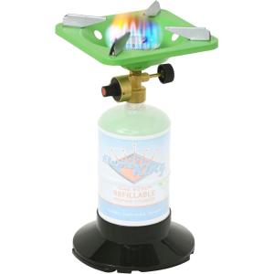 imageFlame King YSNVT508 Portable BottleTop Camping Stove with Stable Lightweight Base Stand Great for Outdoor Cooking Backpacking Compatible with 1LB Propane Gas Bottle