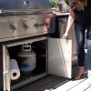 imageFlame King YSN201b 20 Pound Steel Propane Tank Cylinder with Type 1 Overflow Protection Device Valve for Grills and BBQs WhiteTank Cylinder