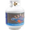 imageFlame King YSN201b 20 Pound Steel Propane Tank Cylinder with Type 1 Overflow Protection Device Valve for Grills and BBQs WhiteTank Cylinder