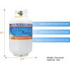 imageFlame King YSN330 30lb Steel Propane Tank Cylinder with Gauge and OPD Valve for Grills and BBQs Camping Fishing ampamp Outdoor Activities White30LB Propane Tank  Gauge