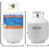 imageFlame King YSN330 30lb Steel Propane Tank Cylinder with Gauge and OPD Valve for Grills and BBQs Camping Fishing ampamp Outdoor Activities White30LB Propane Tank  Gauge