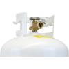 imageFlame King YSN401 Steel Propane Tank Cylinder With Overflow Protection Device Valve 40 Lb WhiteTank Cylinder