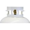 imageFlame King YSN401 Steel Propane Tank Cylinder With Overflow Protection Device Valve 40 Lb WhiteTank Cylinder