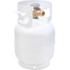 imageFlame King YSN5LBGAUGE 5lb Steel Propane Tank Cylinder with Gauge and OPD Valves for Grills and BBQs Camping Fishing ampamp Outdoor Activities White5lb Propane Tank with Gauge