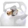 imageFlame King YSN5LBGAUGE 5lb Steel Propane Tank Cylinder with Gauge and OPD Valves for Grills and BBQs Camping Fishing ampamp Outdoor Activities White5lb Propane Tank with Gauge