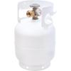 imageFlame King YSN5LBGAUGE 5lb Steel Propane Tank Cylinder with Gauge and OPD Valves for Grills and BBQs Camping Fishing ampamp Outdoor Activities White5lb Propane Tank with Gauge