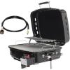 imageFlame King RV Or Trailer Mounted BBQ  Motorhome Gas Grill  214 Sq Inch Cooking Surface  Adjustable Flame Controller ampamp 48 Inch Quick Connect HoseRV Grill  Quick Connect Hose