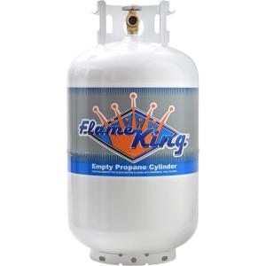 imageFlame King YSN301 30 Pound Steel Propane Tank Cylinder with Type 1 Overflow Protection Device Valve DOT and TC Compliant30 LB Tank