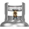 imageFlame King 10LB Aluminum Propane Tank with OPD Valve CorrosionResistant and RustFree Lightweight Great for Marine Applications Grills and BBQs Camping Fishing ampamp Outdoor Activities
