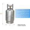 imageFlame King 10LB Aluminum Propane Tank with OPD Valve CorrosionResistant and RustFree Lightweight Great for Marine Applications Grills and BBQs Camping Fishing ampamp Outdoor Activities