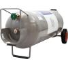 imageFlame King 100LB Empty Propane Tank with Wheels Horizontal ampamp Vertical LP Cylinder with Builtin Gauge for Fire Tables Fire Pits Patio Heaters Barbeques Lunch Trucks Weed Torches ampamp Truck Campers100LB Tank with POL Valve