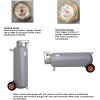 imageFlame King 100LB Empty Propane Tank with Wheels Horizontal ampamp Vertical LP Cylinder with Builtin Gauge for Fire Tables Fire Pits Patio Heaters Barbeques Lunch Trucks Weed Torches ampamp Truck Campers100LB Tank with POL Valve