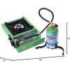 imageFlame King Dual Fuel Butane amp Propane Gas Camping Stove with Single Burner Portable and Great for Outdoor Cooking BackpackingGreen