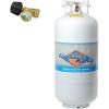 imageFlame King YSN401a 40 Pound Steel Propane Tank Cylinder with Overflow Protection Device Valve amp Propane Tank Level Indicator Gauge